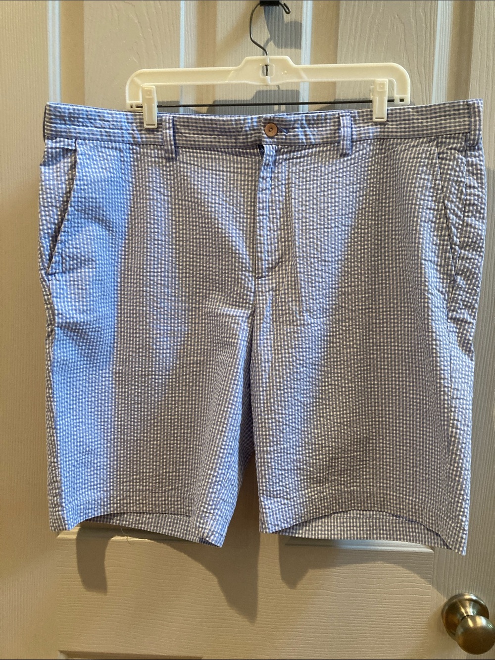 Izod Golf Blue Seersucker Shorts